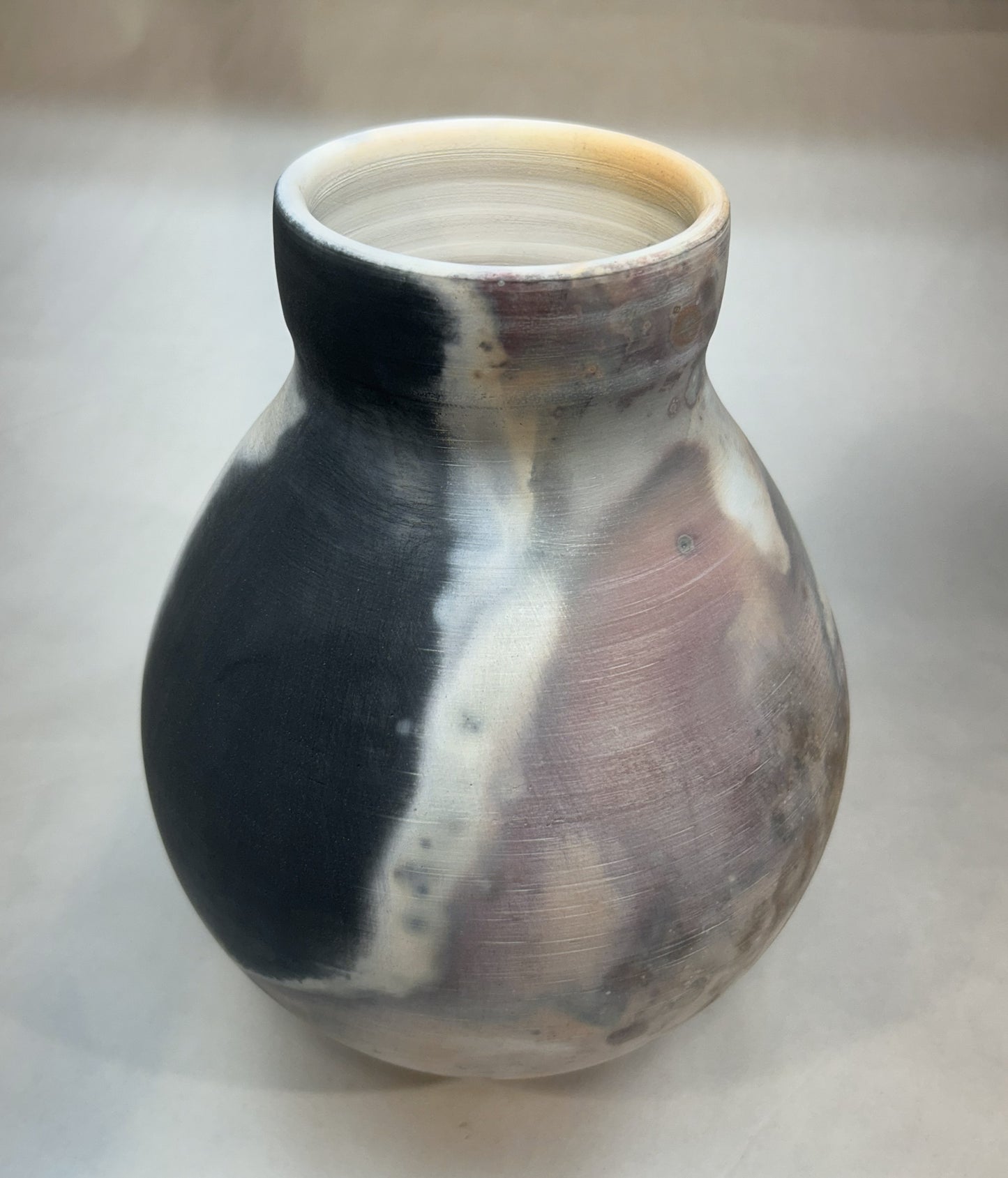 Pit-Fired Pottery Vase — Organic, Earth-Crafted Art