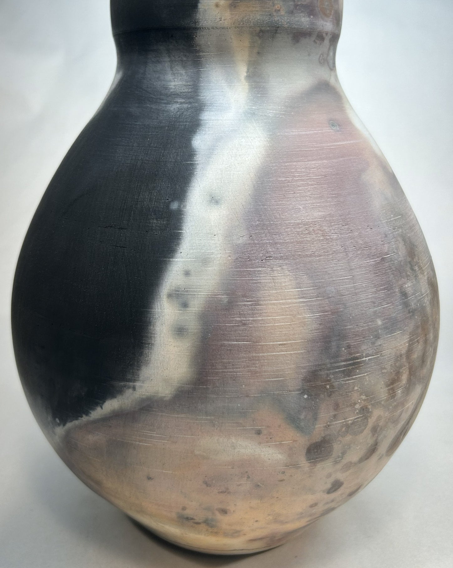 Pit-Fired Pottery Vase — Organic, Earth-Crafted Art