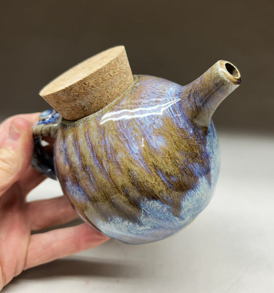 Handmade Pottery Oil Dispenser – Perfect for Soy Sauce, Vinegar, Olive Oil & Maple Syrup