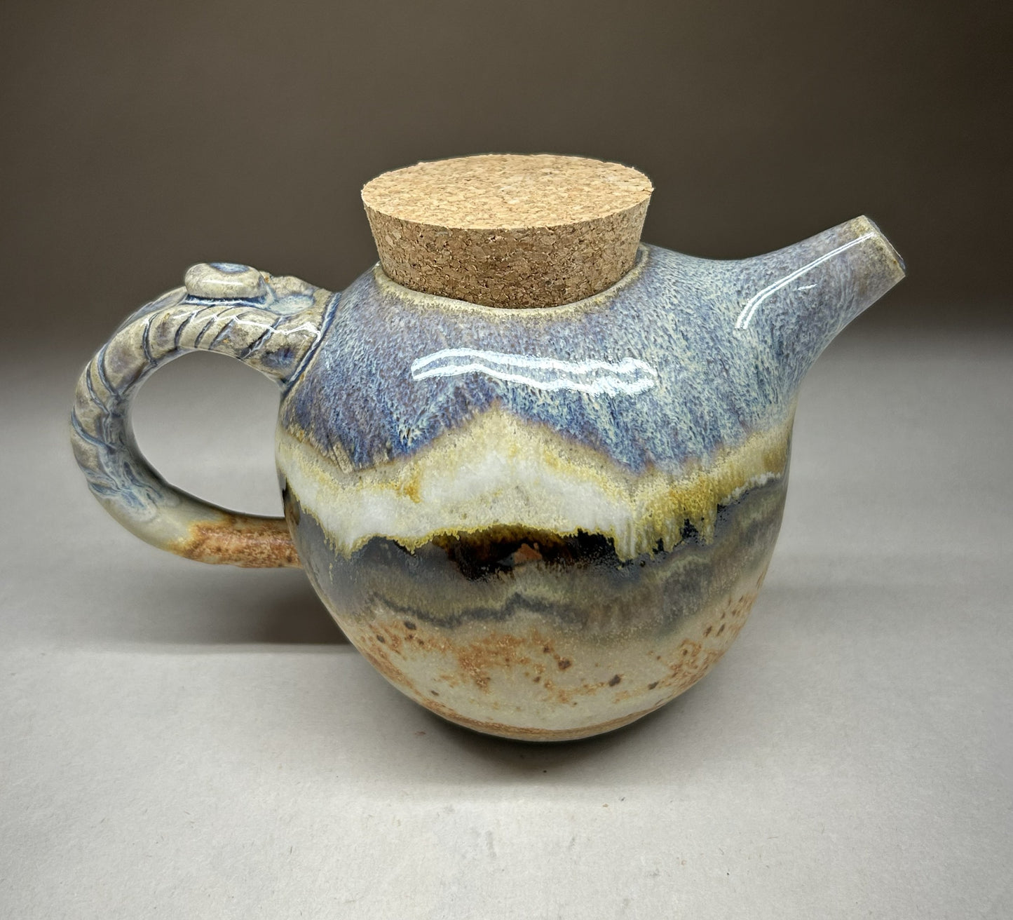 Handmade Pottery Oil Dispenser – Perfect for Soy Sauce, Vinegar, Olive Oil & Maple Syrup