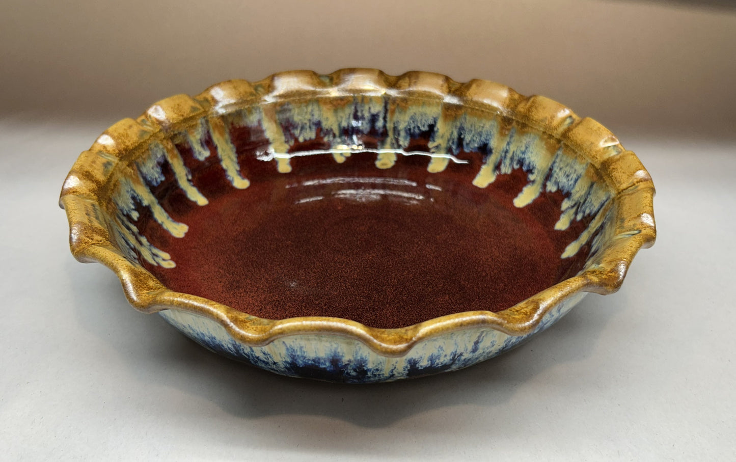 Handmade Pottery Pie Plate – Perfect for Baking Serving