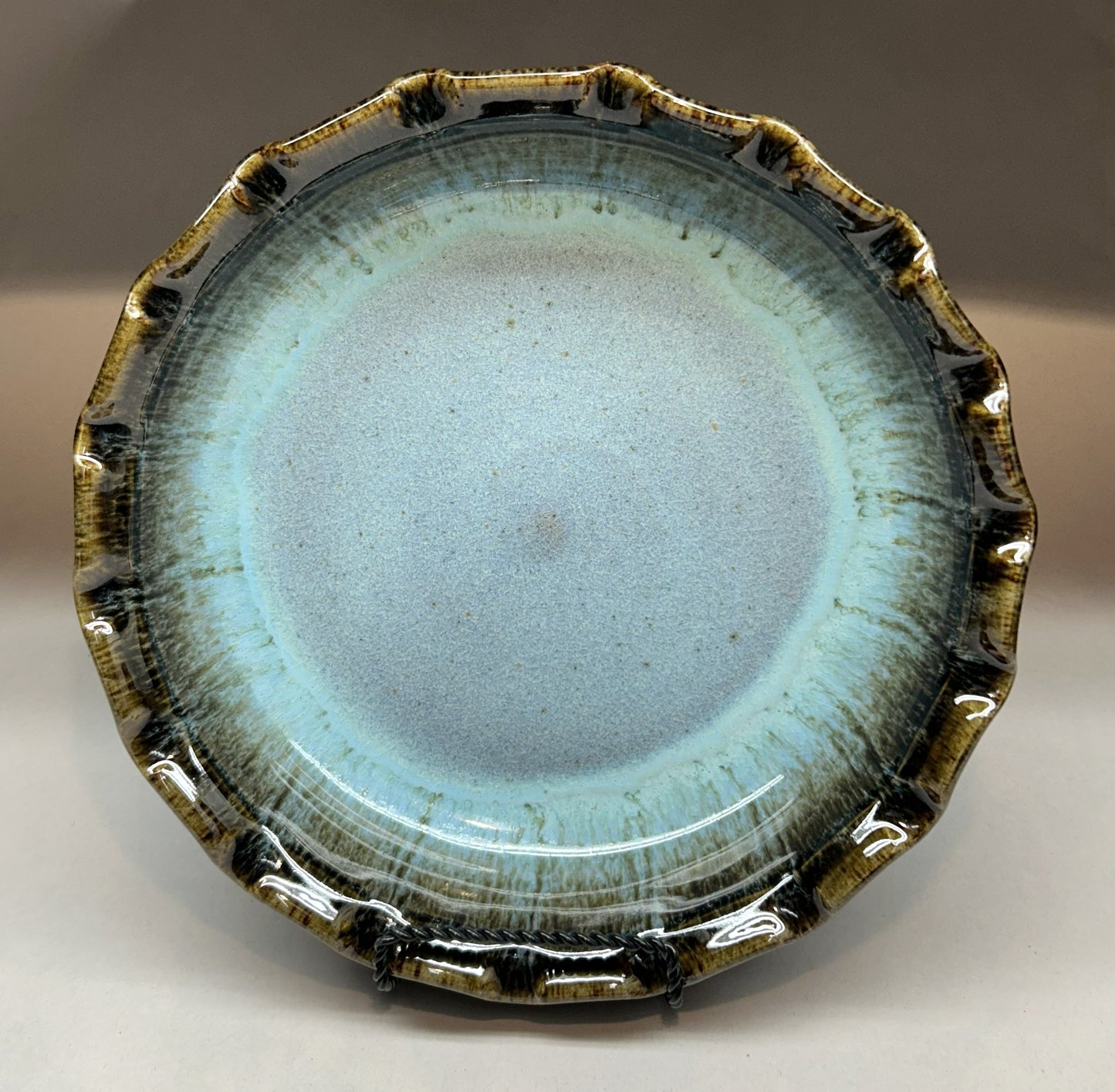 Handmade Pottery Pie Plate – Perfect for Baking Serving