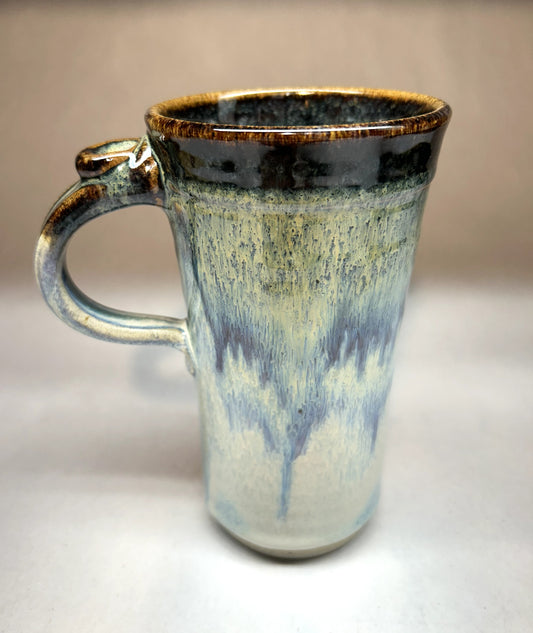 Handmade Pottery Car Mug – Cup Holder Friendly Travel Mug
