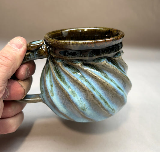 Faceted Handmade Artisan Pottery Mug