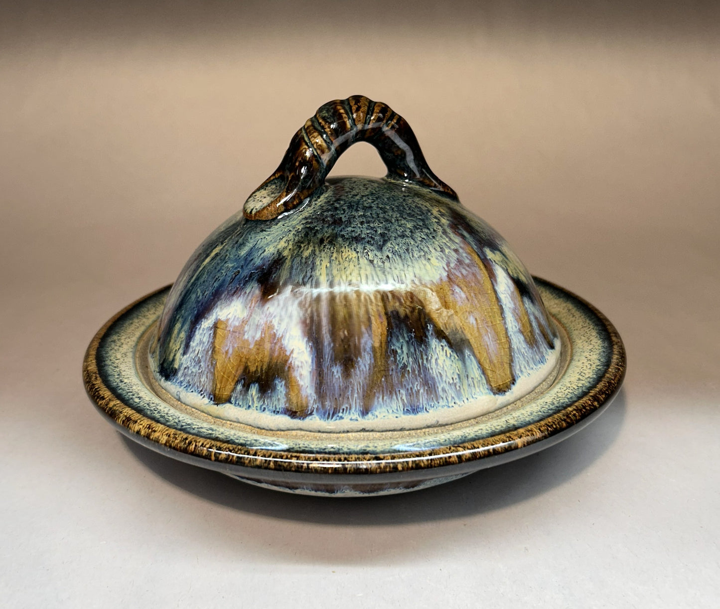 Handmade Pottery Butter Dish with Dome Lid – Functional, Artisan Kitchenware