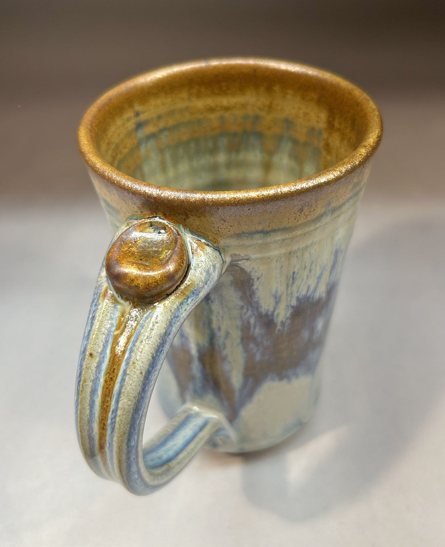 Tall Pottery Coffee mug - Stoneware mug