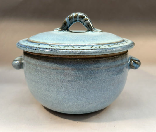 Large Handmade Pottery Lidded Casserole - Serving Ware