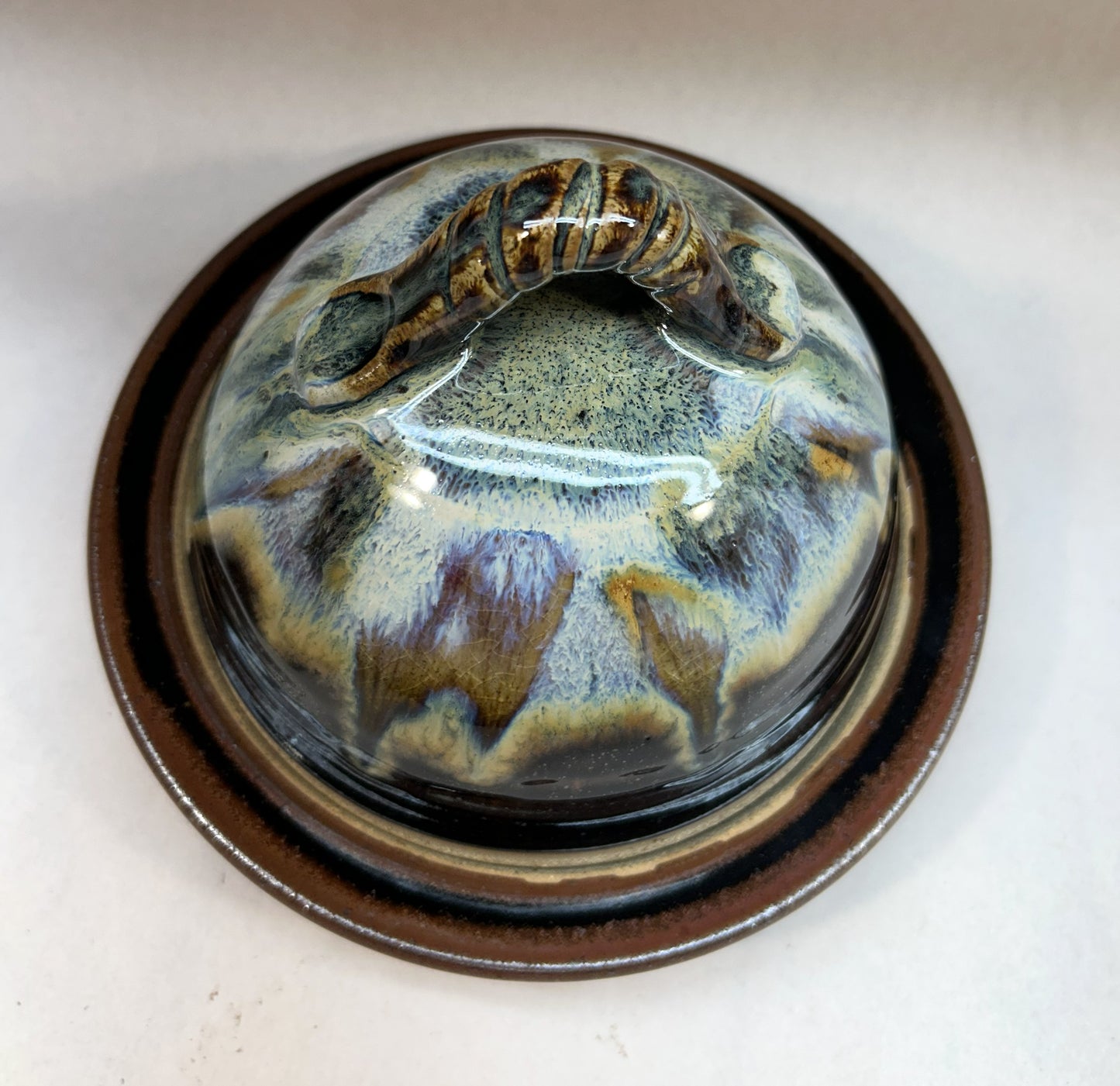 Handmade Pottery Butter Dish with domed lid - Kitchen Ware - Serving Ware