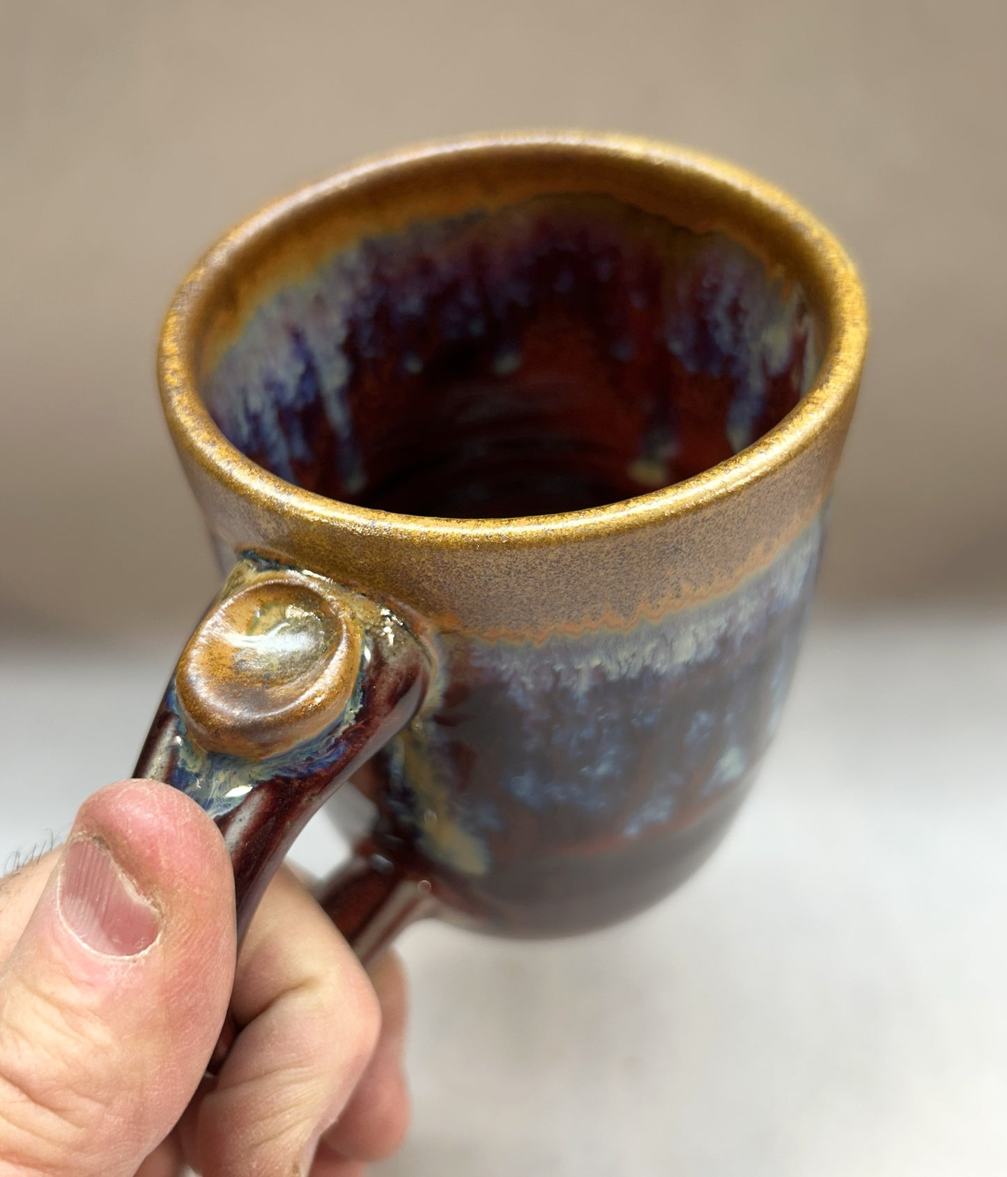 Pottery Coffee Mug - Copper Red Glaze - Made in Sisters Oregon