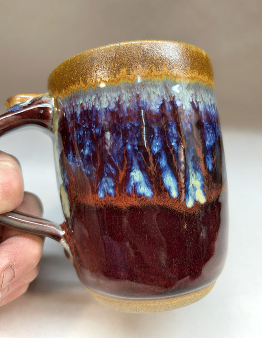Pottery Coffee Mug - Copper Red Glaze - Made in Sisters Oregon