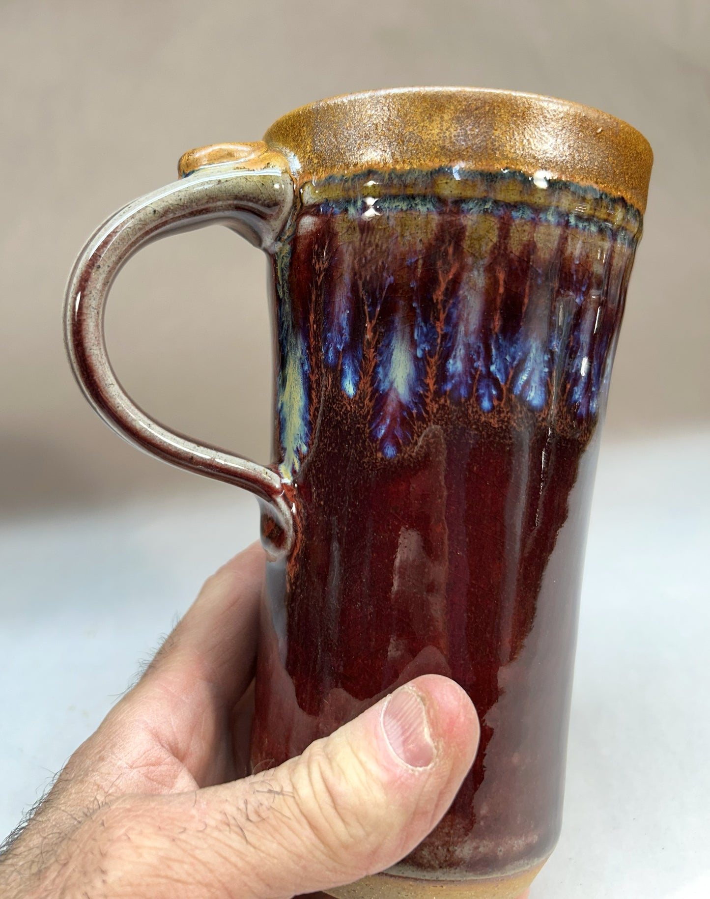 Handmade Pottery Car Mug - Made In Oregon