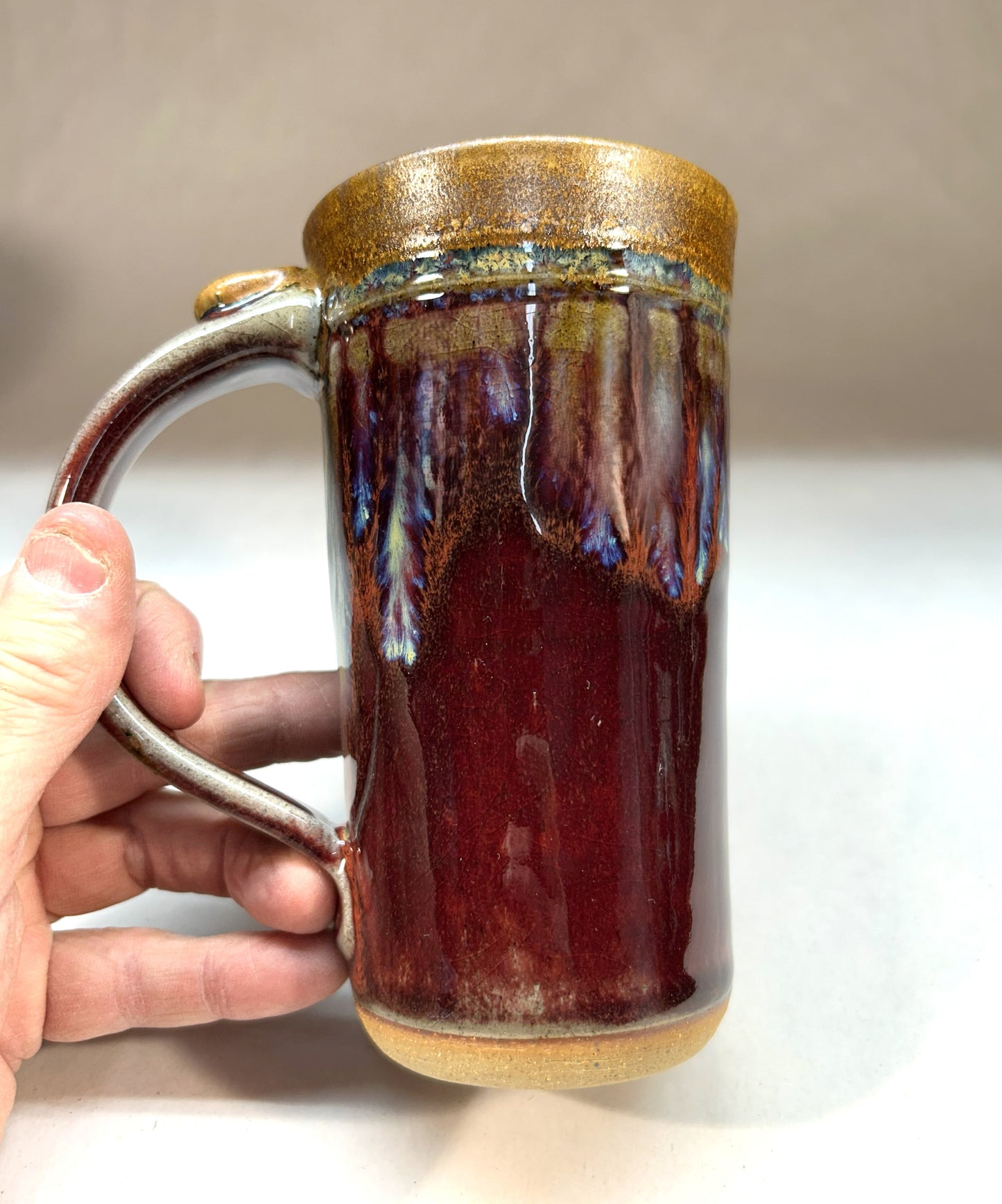 Tall Handmade Pottery Mug - Made in Sisters Oregon
