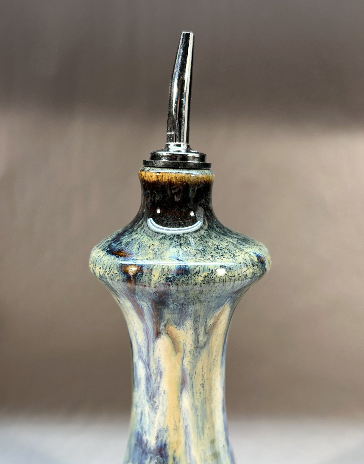 Handmade Pottery Oil Dispenser – Cooking Accessories