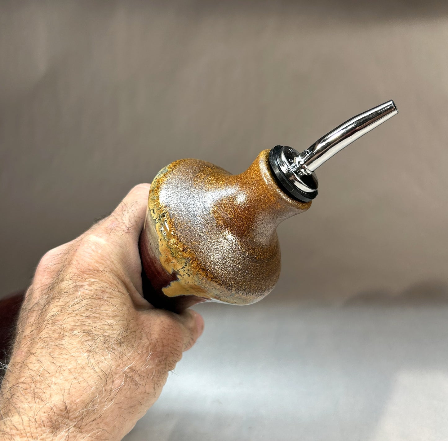 Handmade Pottery Oil Dispenser – Cooking Accessories
