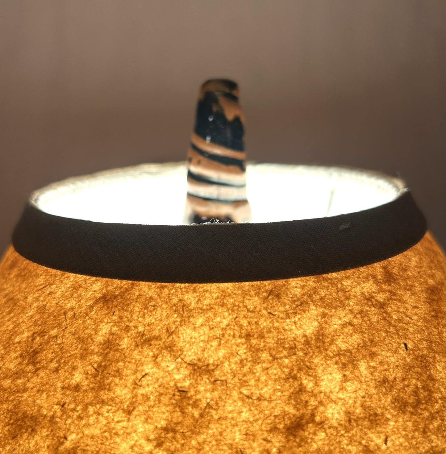 Handmade Pottery Table Lamp with Everything Glaze & Handmade Pottery Finial | One-of-a-Kind Artisan Ceramic Lamp | Rustic Farmhouse Home Décor