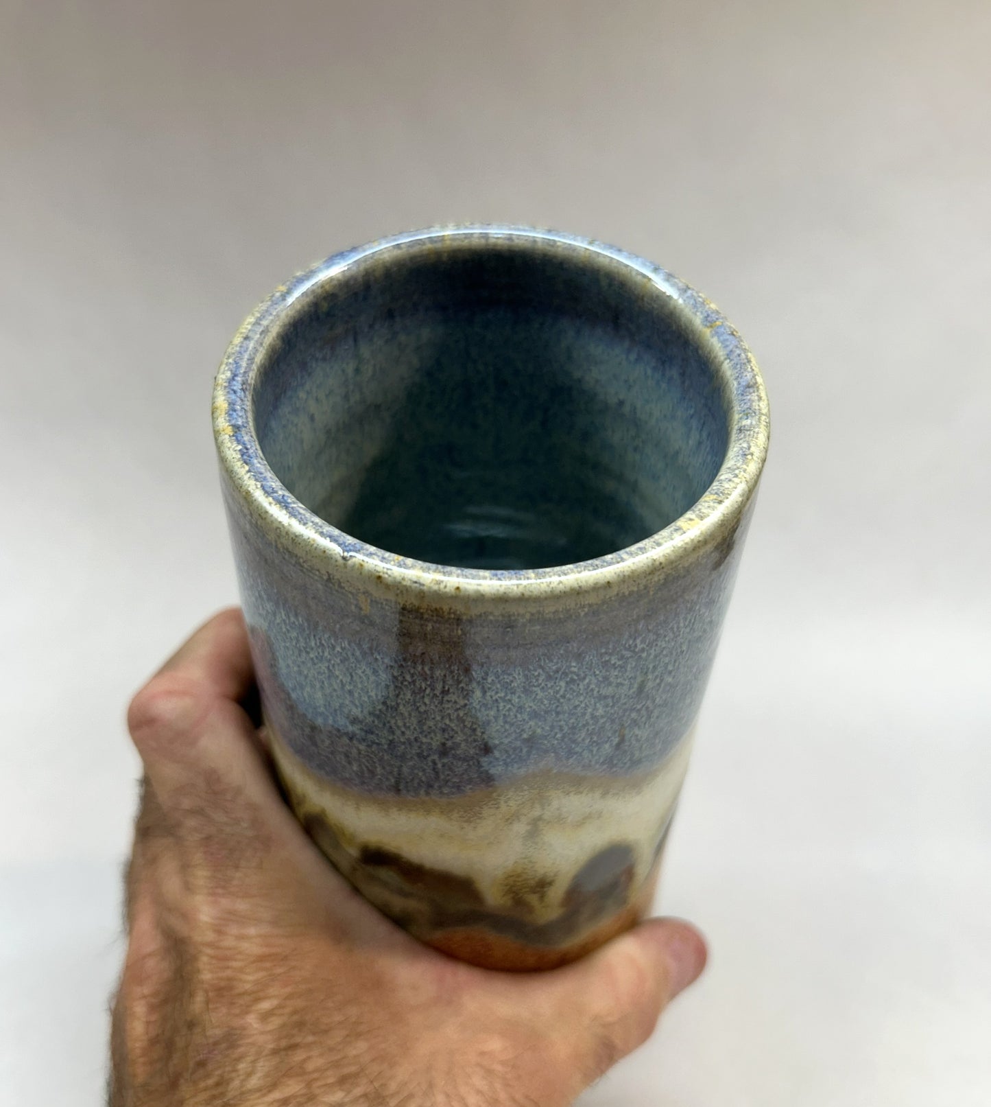 Cylindrical Ceramic Flower Vase - Handmade Pottery in Oregon