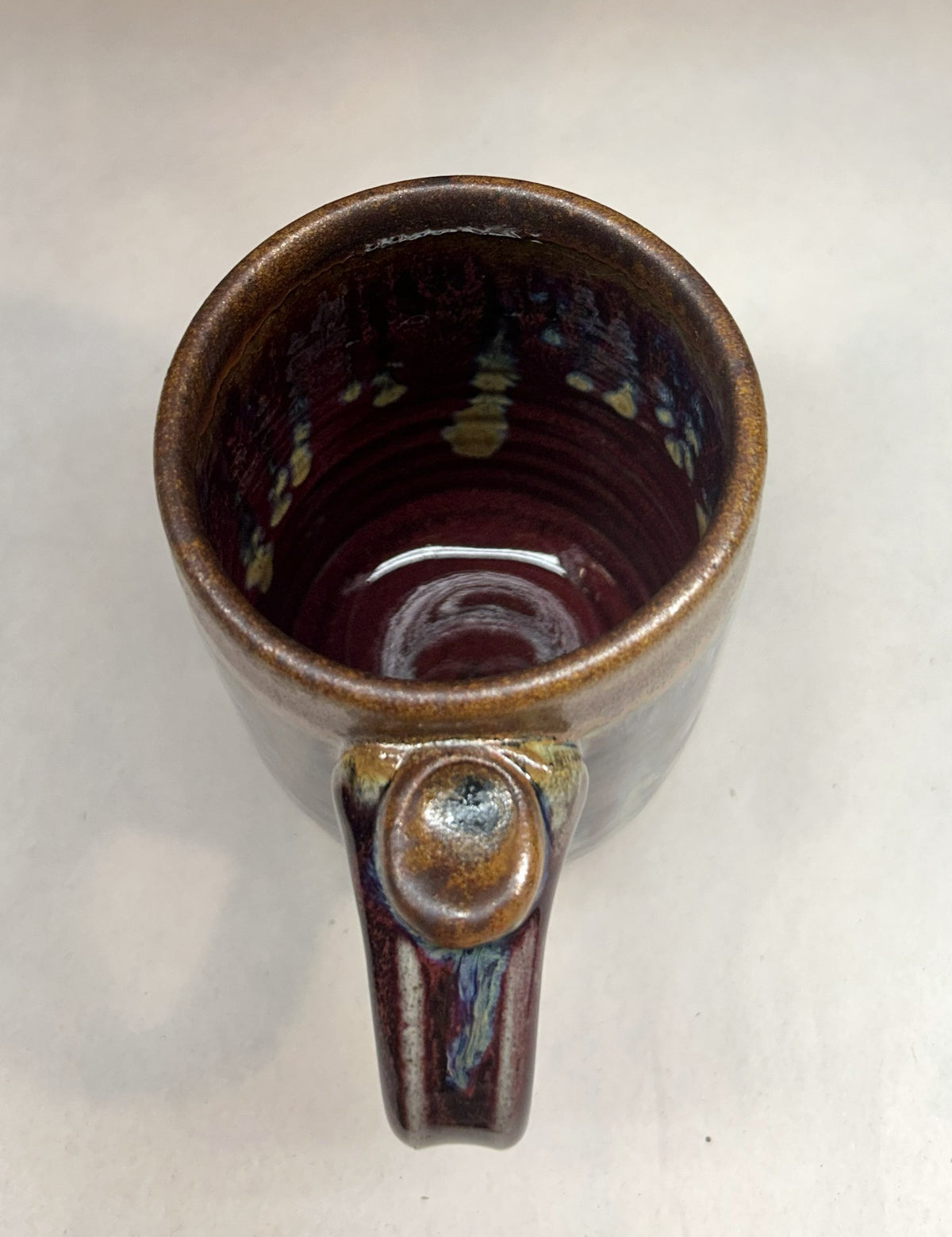 Pottery Coffee Mug - Copper Red Glaze - Made in Sisters Oregon