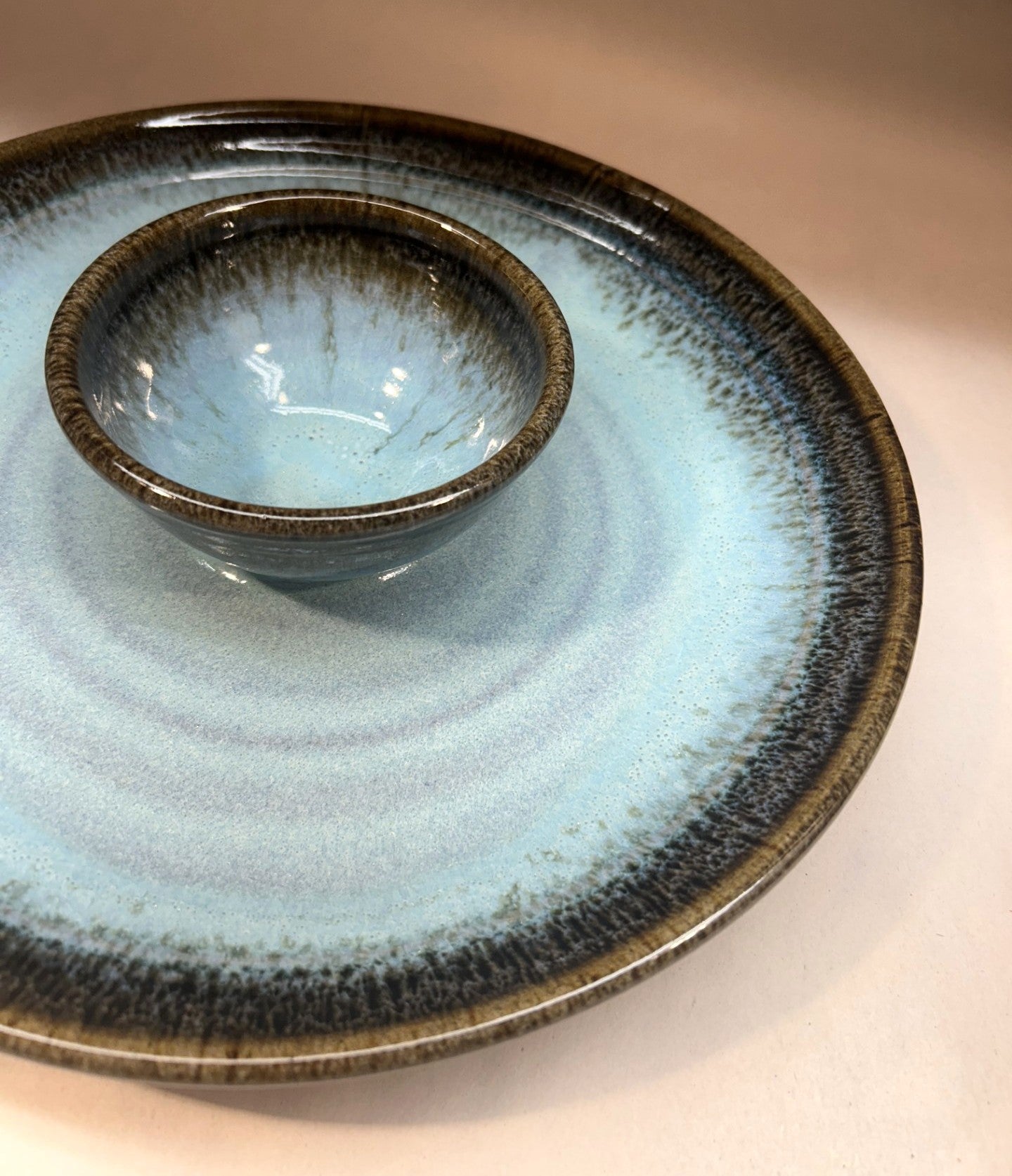 Handcrafted Pottery Chip and Dip - The perfect Party Platter