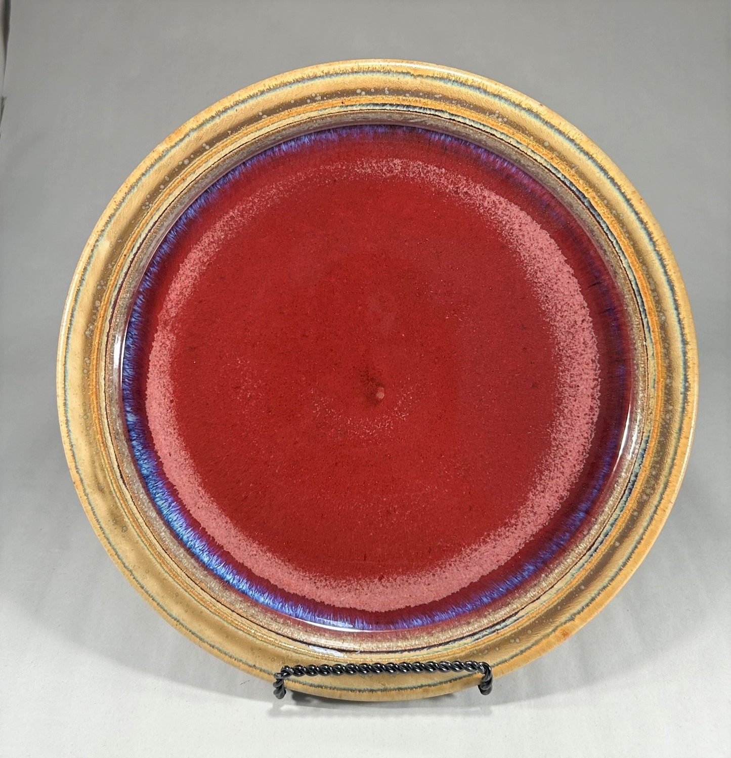 Handmade pottery dinner plates